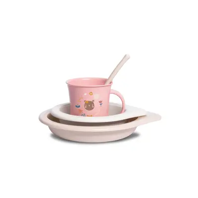 Set pentru masa, roz, +6 luni, Forest, Suavinex JEM8426420070294