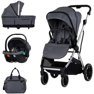 Carucior Chipolino Aurora 3 in 1 charcoal HUBKKAA02601CH