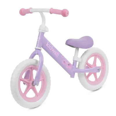 Bicicleta De Echilibru Fara Pedale Pentru Copii, Reglabila Si Roti Late Eva De 12  , Rebel Violet, Kidwell Pjbrobireb16a0