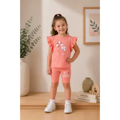 Compleu din doua piese cu colantei, corai, comix bs26y107-1