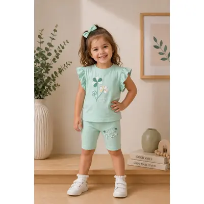 Compleu din doua piese cu colantei, vernil, comix bye26y107-1