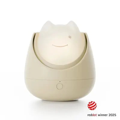 Lampa de veghe Nosiboo Zigg antrenor de somn pentru copii cu lumina rosie si temporizator Beige