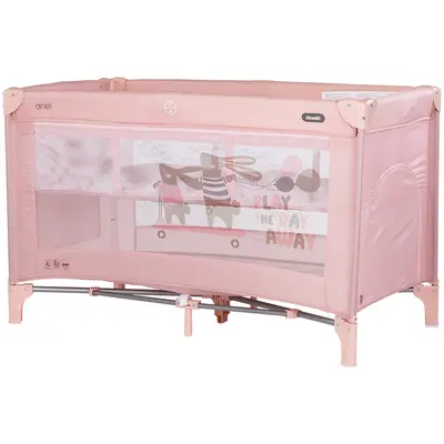 Patut pliabil Chipolino Ariel powder pink HUBKOSIAR264PP