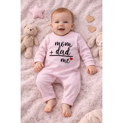 Salopeta pentru bebelusi, roz, mom&dad bp4-3