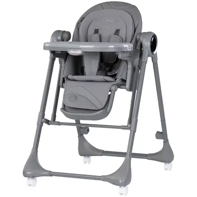 Scaun de masa si leagan electric Chipolino Master Class 2 in 1 charcoal HUBSTHMA02601CH