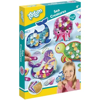 Set creativ cu folii de transfer - creaturi marine