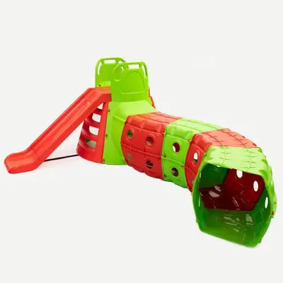 Tobogan cu tunel MyKids 01470/3 GREEN/RED MYK00081078