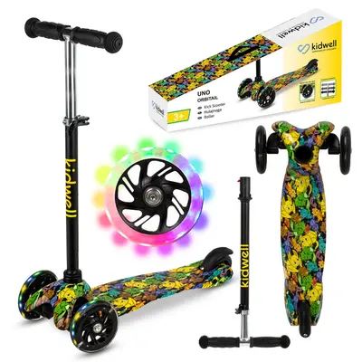 Trotineta Copii, Reglabila, Roti Luminoase, Uno Orbitail, 3+ Ani, Pana La 25 Kg, Kidwell Pjbhubauno02a5