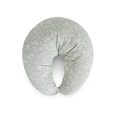 Perna pentru alaptat, Ceba Baby, Husa detasabila din bumbac, Cu puf siliconizat, 150x60x37 cm, Oeko-Tex Standard 100, Basic Wildflowers BYNW-709-000-742