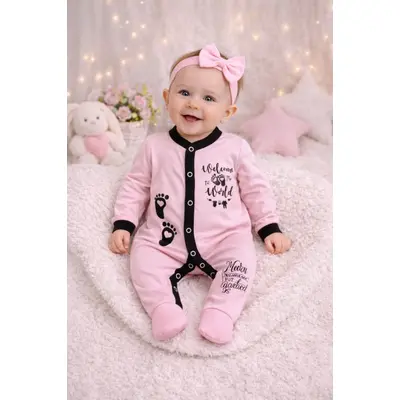 Salopeta din bumbac pentru bebelusi, little steps bp113