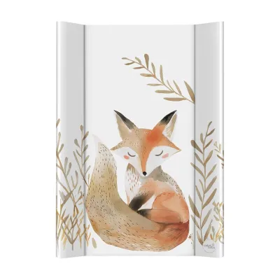 Saltea de infasat, Ceba Baby, Cu intaritura, 70x50 cm, Suprafata impermeabila, Pentru comode de infasat, masute sau patuturi, Fara ftalati, 0 luni+, Basic Red Fox BYNW-216-000-787