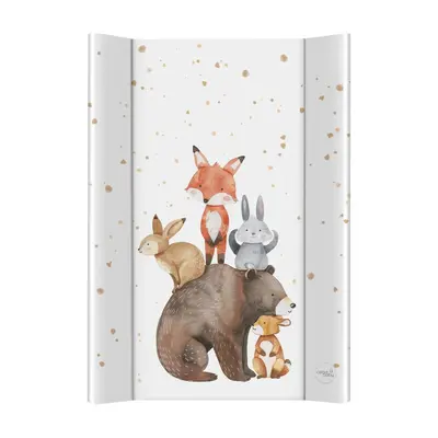 Saltea de infasat, Ceba Baby, Moale, Profilata, 50x70 cm, Pentru comode si masute de infasat, Fara BPA, Impermeabila, 0 luni+, Basic Forest Friends BYNW-102-000-783