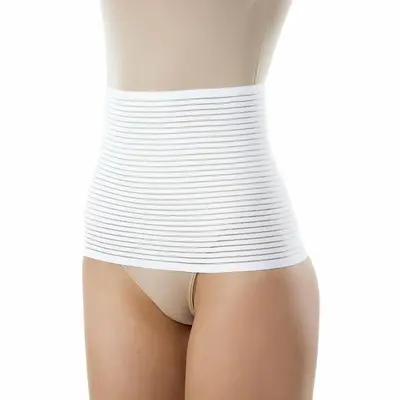 Centura reglabila, New Baby, Pentru perioada post-natala, Marimea M, Alb BYN3621