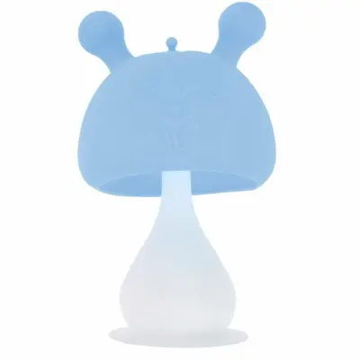 Jucarie de dentitie, Bocioland, Ciupercuta, BPA Free, 0 luni+, Blue BYNBL800