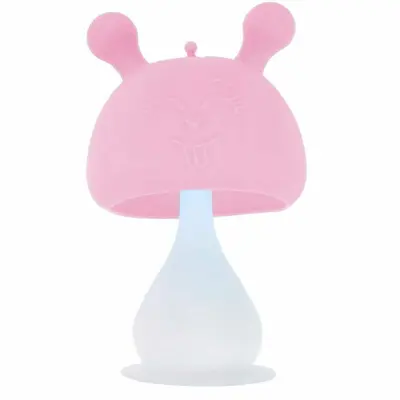 Jucarie de dentitie, Bocioland, Ciupercuta, BPA Free, 0 luni+, Pink BYNBL802