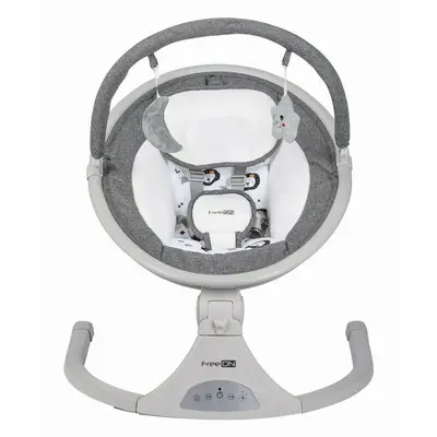 Leagan balansoar, FreeOn, Elite, Cu 12 melodii, 5 viteze de balansare si 3 pozitii de reglare a spatarului, Grey BYN84898