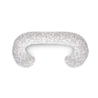 Perna multifunctionala, Ceba Baby, Pentru dureri de spate, somn confortabil si alaptat, Cu bile de silicon si microperle, Husa detasabila din bumbac, 300x30 cm, Oeko-Tex Standard 100, Tiny Leaves BYNW-885-000-747
