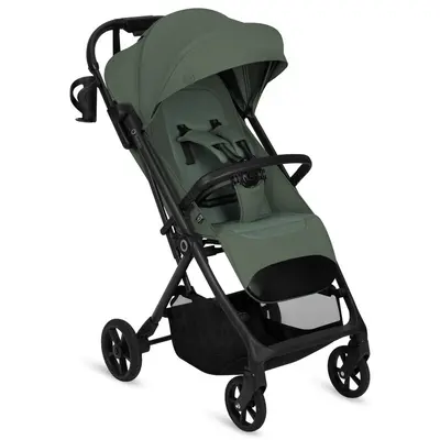 Carucior sport, Lionelo, Tansi, Pliere automata, Ultracompact, Manevrare cu o mana, Roti cu tehnologie GravelTech, Spatar si suport picioare reglabile, 6-48 luni, Sustine 22 kg, Verde BYNLO-TANSI_GREEN_EMERALD