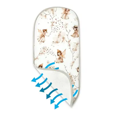 Insertie landou anti-transpiratie, MimiNu, Din plasa 3D, Materiale certificate Oeko Tex Standard 100, Fairy BYN6426972031905