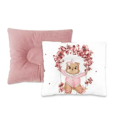 Perna bebelus, MimiNu, Profilata, Cu doua fete, Cu functie anti-soc, Pufoasa, Din catifea si bumbac, Materiale certificate Oeko Tex Standard 100, 23x26 cm, Velvet Betty BYN6426972032162