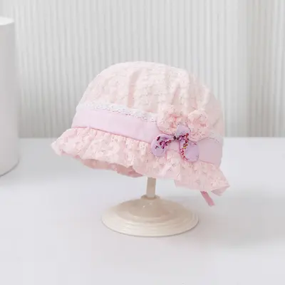 Boneta roz din dantela - elegance mdhat389-2