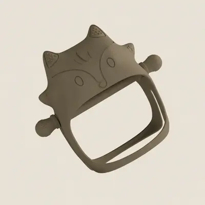 Jucarie De Dentitie In Forma De Vulpe, Manusa Senzoriala , Natural Pjbgls_nat