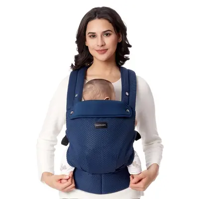 Marsupiu nou nascut Momcozy Air Mesh Blue