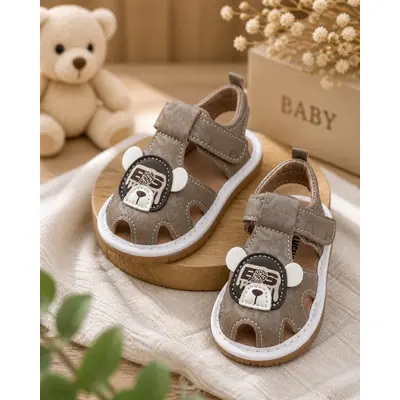 Sandalute cu piuitoare - happy cute bear snd5