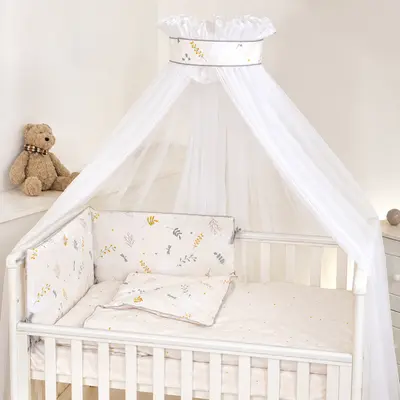 Baldachin Din Tul Pentru Patut, 600x160 Cm, Airy Ivory ,   Amy   Protectie, Confort Si Decor Elegant Pjb80291
