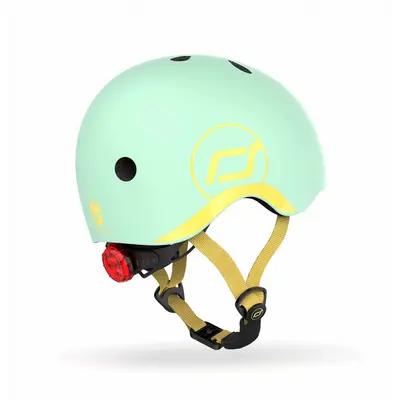 Casca De Protectie Pentru Copii, Sistem De Reglare Magnetic Cu Led, Xxs-s, 45-51 Cm, 1 An+, Kiwi, Scoot  Ride Pjb96391