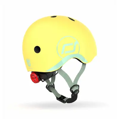 Casca De Protectie Pentru Copii, Sistem De Reglare Magnetic Cu Led, Xxs-s, 45-51 Cm, 1 An+, Lemon, Scoot  Ride Pjb96390
