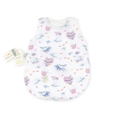 Sac De Dormit Nature Bamboo By Amy Din Bambus Cu Umplutura Antialergica Babysoft   + Cadou Rucsacel Cer 62 Cm, 0-3 Luni Pjb82581