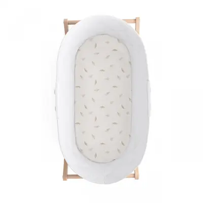 Cearsaf Din Bumbac Cu Elastic Pe Contur Pentru Landou Si Cosulete, Boho Pjb489078