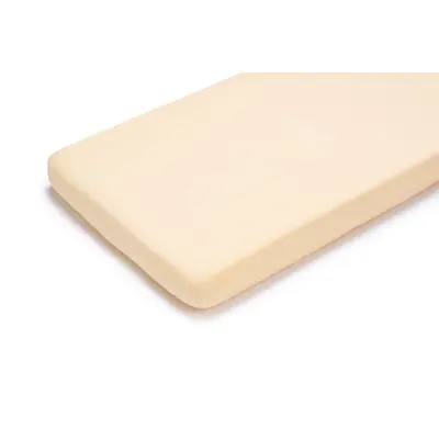 Cearsaf Din Bumbac Jersey Cu Elastic Pe Contur 120x60x15 Cm, Vanila Pjbpjb_17