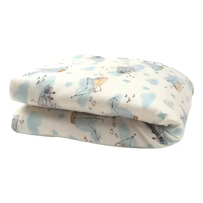 Pilota Pentru Copii Nature Bamboo By Amy Din Bambus Si Umplutura Hipoalergenica Babysoft, Nori Calatori, 70x65cm Pjb82779