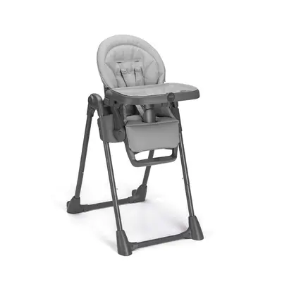 Scaun De Masa Multifunctional Pentru Bebelusi Si Copii, Cam   Pappananna Icon, Inaltime Ajustabila, Varsta 6-36 Luni, Pliabil, Centura De Siguranta In 5 Puncte, Depozitare, Grey Pjbs2250-c258