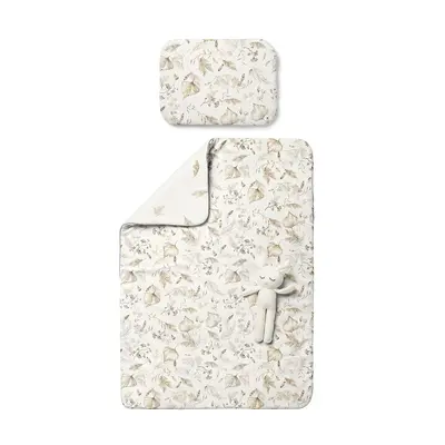 Set Pilota 75 X 100 Cm Si Perna 30 X 40 Cm Pentru Copii, Bumbac Premium Si Umplutura Hipoalergenica Babysoft, Fata Dubla, Boho Pjb489115