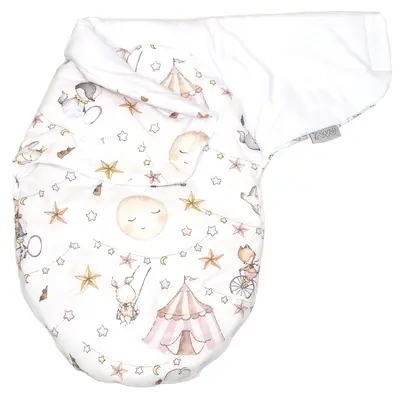 Sistem De Infasare, Baby Swaddle Din Bumbac Cu Umplutura Antialergica Babysoft, Circ Roz Pjb84589