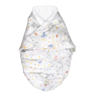 Sistem De Infasare Bambus, Inchidere Velcro, Baby Swaddle, Lunca Gri + Cadou Rucsacel Pjb82460