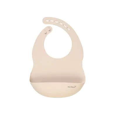 Baveta Din Silicon Cu Buzunar, Ajustabila,   Nordic   - Sand Pjb17486