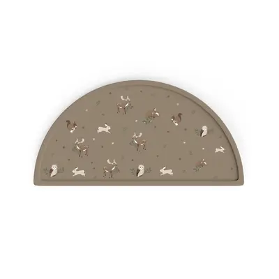 Covoras Pentru Diversificare, Din Silicon, Fara Bpa, Forma Semicirculara 45,5 Cm Si 23 Cm, Animals Garden Pjbcssm_ag