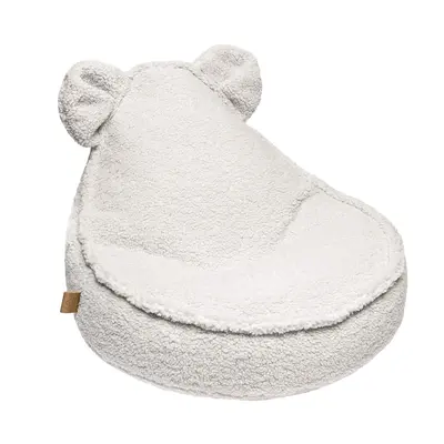 Fotoliu Puf Pentru Copii  Meowbaby Bearly, Oeko-tex, Crem, 58x50x67cm Pjbbstc001ie