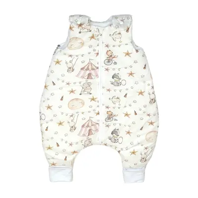 Sac De Dormit Cu Picioare, Bumbac 2.5 Tog, Circ Roz, S, 6-24 Luni Pjb84742