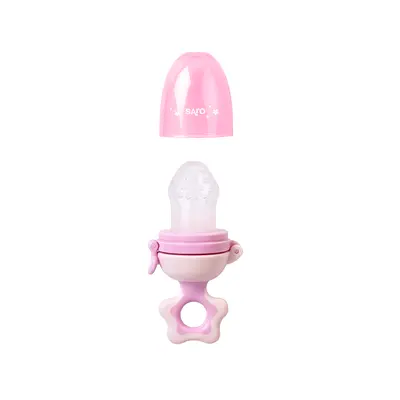 Suzeta Pentru Alimentare Cu Fructe Si Legume, Diversificare Bebelusi,    Aliment-up,   Rose Pjb25506