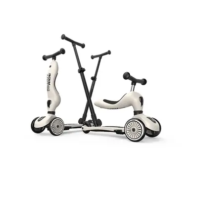 Trotineta Copii 3in1 Premium Scoot  Ride Highwaykick 1 Push And Go Ash, Cu Sezut Si Maner Pentru Parinte, Sistem Anti-rasturnare, 1,  5 Ani (max. 50 Kg) Pjb67