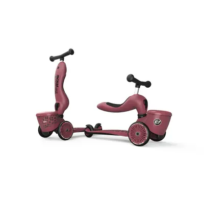 Trotineta Copii Cu Sezut, Suport Jucarie, Transformabila 2in1, Highwaykick 1 Lifestyle Wildcat, 1-5 Ani, Pana La 50 Kg, Scoot  Ride Pjb00075