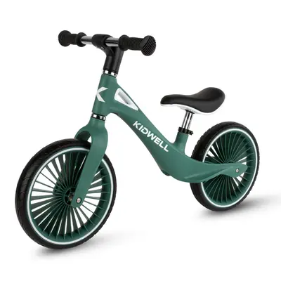 Bicicleta De Echilibru Fara Pedale Pentru Copii, Kidwell Nix Green, 3.05 Kg, Roti Pu 29 Cm, Reglabila, 80,  120 Cm, Max. 30 Kg Pjbrobinix01a0