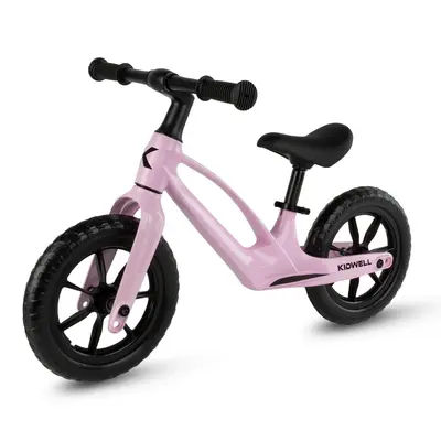 Bicicleta De Echilibru Fara Pedale Pentru Copii, Kidwell Vito Pink , Cadru Magneziu, 2.8 Kg, Roti Eva 28 Cm, Reglabila, 80,  120 Cm, Max. 30 Kg Pjbrobivit04a0
