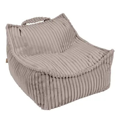 Fotoliu Tip Puf Pentru Copii Meowbaby   Churros Sako Bag ,   Pebble Beige, Material Certificat Oeko-tex Pjbcsbpg001ie