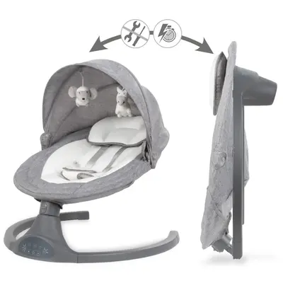 Leagan Electric Bebelusi Kidwell Luxi 2 In 1, Bluetooth, Telecomanda, 5 Viteze, 0+ Luni, 9 Kg Pjbbuellux01a1